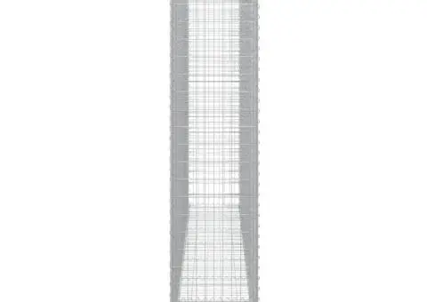 Coșuri gabion arcuite, 5 buc, 400x50x220/240cm, fier galvanizat - 5/5