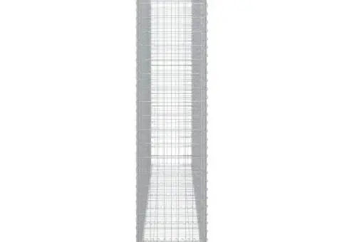 Coșuri gabion arcuite, 8 buc, 400x50x220/240cm, fier galvanizat - 5/5