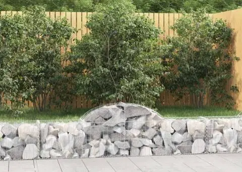Coșuri gabion arcuite 4 buc, 200x30x40/60 cm, fier galvanizat - 1/5