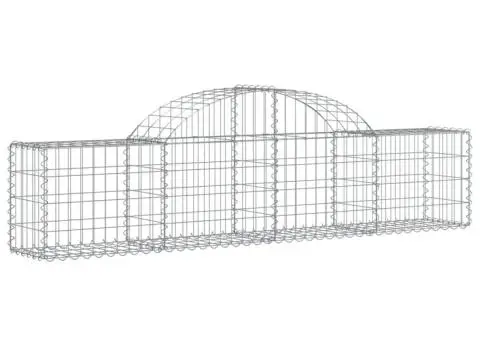 Coșuri gabion arcuite 9 buc, 200x30x40/60 cm, fier galvanizat - 3/5