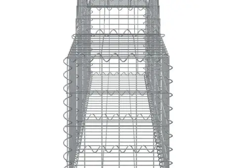 Coșuri gabion arcuite 9 buc, 200x30x40/60 cm, fier galvanizat - 5/5