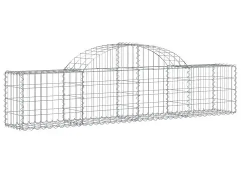 Coșuri gabion arcuite 11 buc, 200x30x40/60 cm, fier galvanizat - 3/5