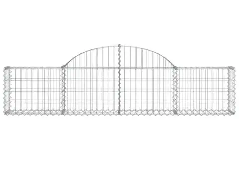 Coșuri gabion arcuite 25 buc, 200x30x40/60 cm, fier galvanizat - 4/5