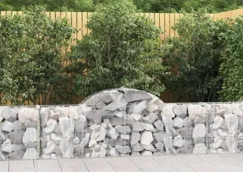 Coșuri gabion arcuite 9 buc, 200x30x60/80 cm, fier galvanizat - 1/5