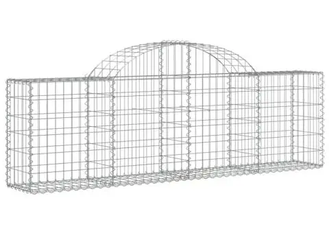 Coșuri gabion arcuite 14 buc, 200x30x60/80 cm, fier galvanizat - 3/5