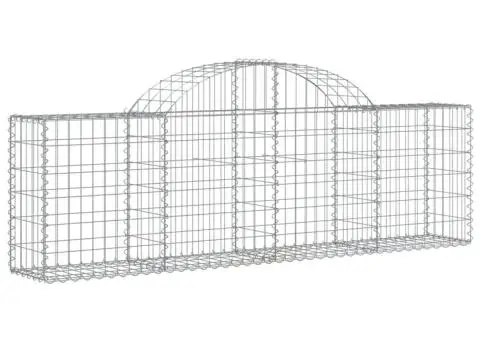Coșuri gabion arcuite 18 buc, 200x30x60/80 cm, fier galvanizat - 3/5