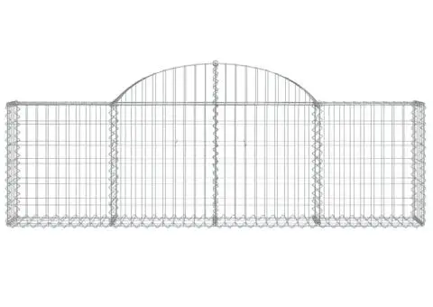 Coșuri gabion arcuite 18 buc, 200x30x60/80 cm, fier galvanizat - 4/5