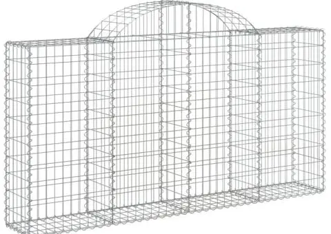Coșuri gabion arcuite 3 buc, 200x30x100/120 cm fier galvanizat - 3/5