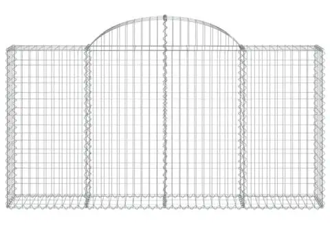 Coșuri gabion arcuite 5 buc, 200x30x100/120 cm fier galvanizat - 4/5