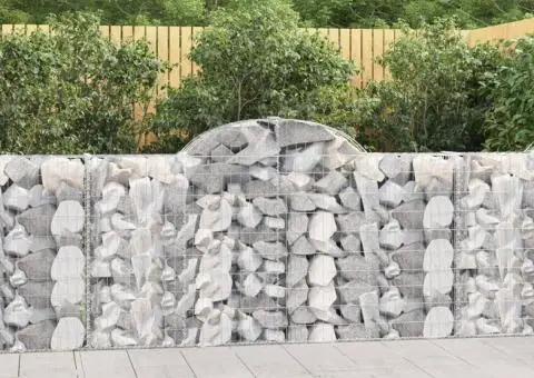 Coșuri gabion arcuite 18 buc, 200x30x100/120 cm fier galvanizat - 1/5