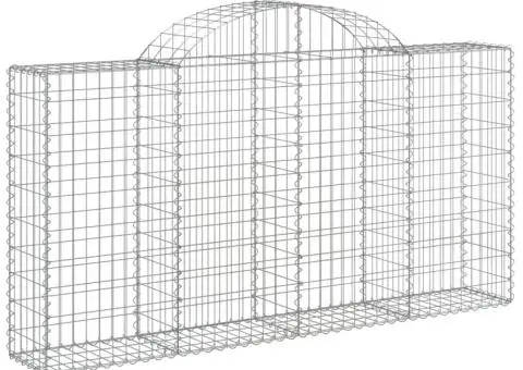 Coșuri gabion arcuite 18 buc, 200x30x100/120 cm fier galvanizat - 3/5