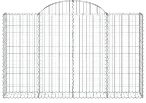 Coșuri gabion arcuite 18 buc, 200x30x120/140cm, fier galvanizat - 4/5