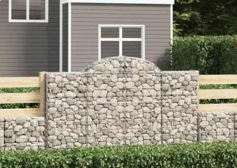 Coșuri gabion arcuite 25 buc. 200x30x120/140 cm fier galvanizat - 1/5