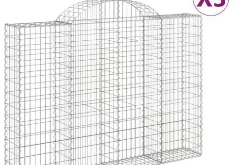 Coșuri gabion arcuite 3 buc, 200x30x140/160cm, fier galvanizat - 2/5