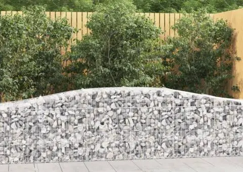 Coșuri gabion arcuite 10 buc, 400x50x60/80 cm, fier galvanizat - 1/5