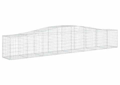 Coșuri gabion arcuite 10 buc, 400x50x60/80 cm, fier galvanizat - 3/5