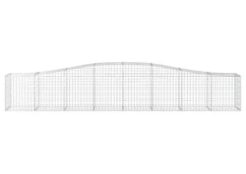 Coșuri gabion arcuite 10 buc, 400x50x60/80 cm, fier galvanizat - 4/5