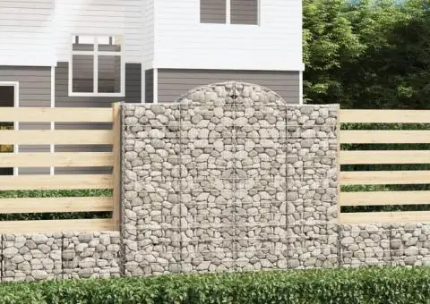 Coșuri gabion arcuite 11 buc, 200x30x180/200cm, fier galvanizat - 1/5