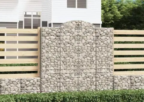 Coșuri gabion arcuite 4 buc. 200x30x200/220 cm fier galvanizat - 1/5
