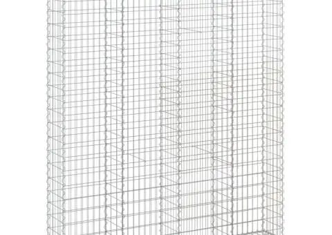 Coșuri gabion arcuite, 2 buc 200x30x220/240cm, fier galvanizat - 3/5