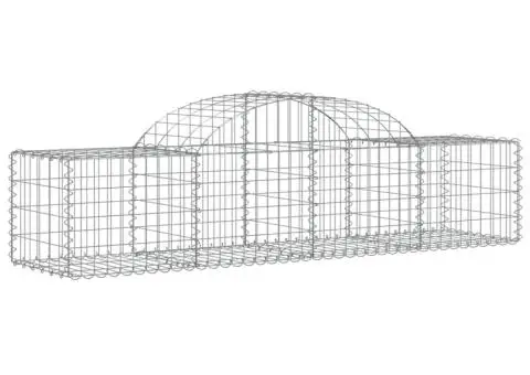 Coșuri gabion arcuite 2 buc, 200x50x40/60 cm, fier galvanizat - 3/5