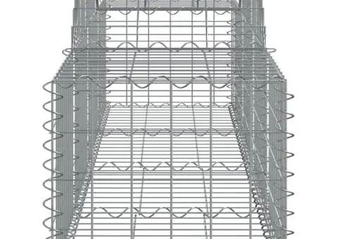 Coșuri gabion arcuite 2 buc, 200x50x40/60 cm, fier galvanizat - 5/5
