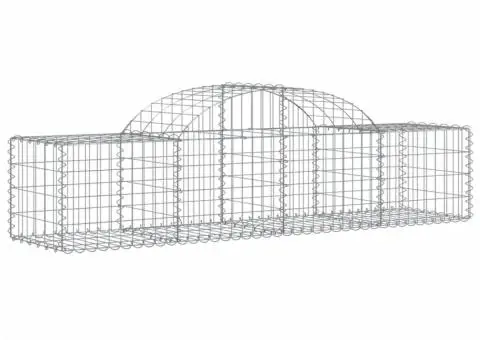 Coșuri gabion arcuite 5 buc, 200x50x40/60 cm, fier galvanizat - 3/5