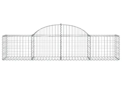 Coșuri gabion arcuite 5 buc, 200x50x40/60 cm, fier galvanizat - 4/5