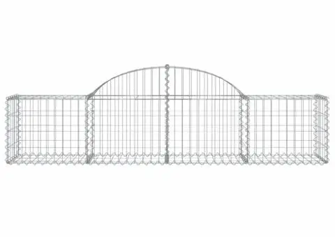 Coșuri gabion arcuite 7 buc, 200x50x40/60 cm, fier galvanizat - 4/5
