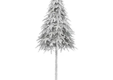 Brad de Crăciun artificial cu zăpadă pufoasă 210 cm - 2/5