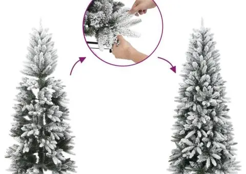 Brad de Crăciun artificial cu zăpadă pufoasă 210 cm - 4/5