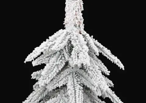 Brad de Crăciun artificial cu zăpadă pufoasă 210 cm - 5/5