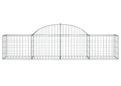 Coșuri gabion arcuite 50 buc, 200x50x40/60 cm, fier galvanizat - 4/5