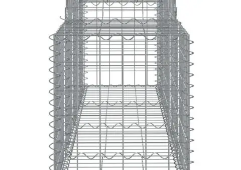 Coșuri gabion arcuite 12 buc, 200x50x60/80 cm, fier galvanizat - 5/5
