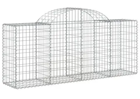 Coșuri gabion arcuite 15 buc, 200x50x80/100 cm, fier galvanizat - 3/5