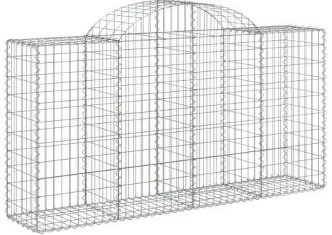 Coșuri gabion arcuite 7 buc, 200x50x100/120 cm, fier galvanizat - 3/5