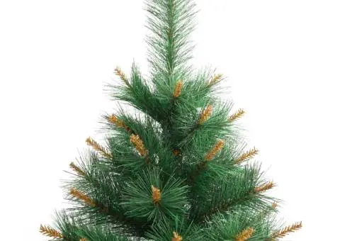 Brad de Crăciun artificial cu suport și balamale, 240 cm - 4/5