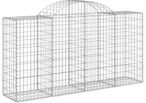 Coșuri gabion arcuite 15 buc, 200x50x100/120cm, fier galvanizat - 3/5