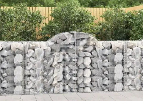 Coșuri gabion arcuite 40 buc, 200x50x100/120cm, fier galvanizat - 1/5