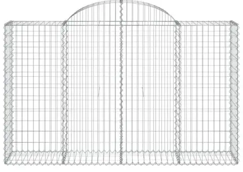Coșuri gabion arcuite 5 buc, 200x50x120/140 cm, fier galvanizat - 4/5