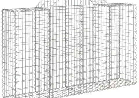 Coșuri gabion arcuite 7 buc, 200x50x120/140 cm, fier galvanizat - 3/5