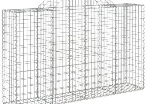 Coșuri gabion arcuite 11 buc, 200x50x120/140 cm,fier galvanizat - 3/5