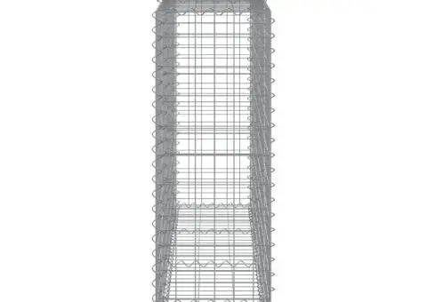 Coșuri gabion arcuite 11 buc, 200x50x120/140 cm,fier galvanizat - 5/5