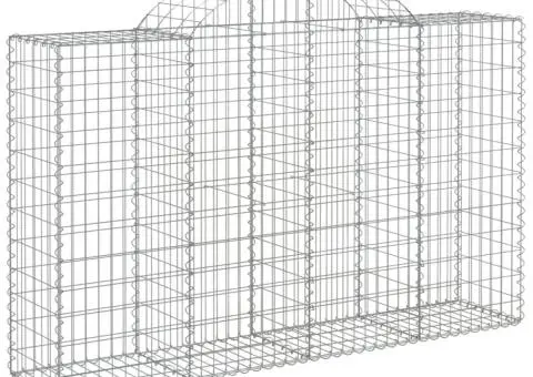 Coșuri gabion arcuite 13 buc, 200x50x120/140 cm,fier galvanizat - 3/5