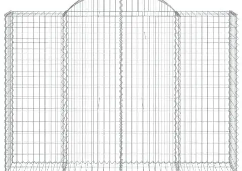 Coșuri gabion arcuite 25 buc, 200x50x140/160cm, fier galvanizat - 4/5