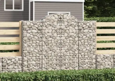 Coșuri gabion arcuite 9 buc, 200x50x160/180 cm, fier galvanizat - 1/5