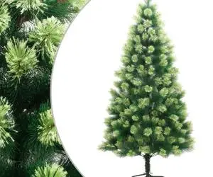 vidaXL Brad de Crăciun artificial cu suport și balamale, 150 cm