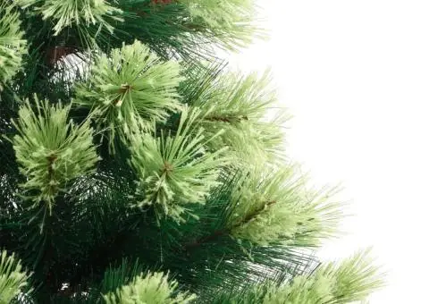 Brad de Crăciun artificial cu suport și balamale, 150 cm - 5/5