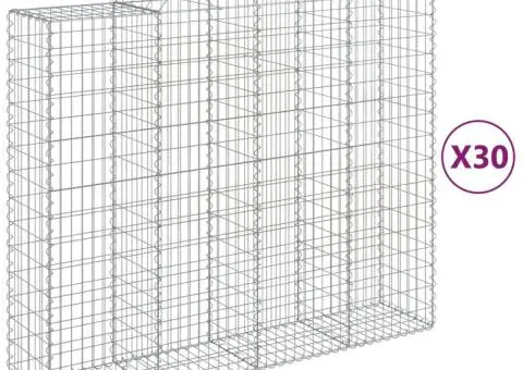 Coșuri gabion arcuite 30 buc, 200x50x160/180cm, fier galvanizat - 2/5