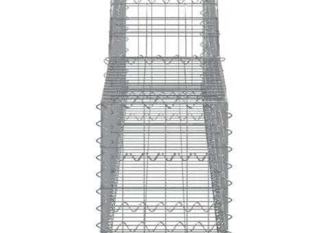 Coșuri gabion arcuite, 10 buc., 300x30x40/60cm, fier galvanizat - 5/5